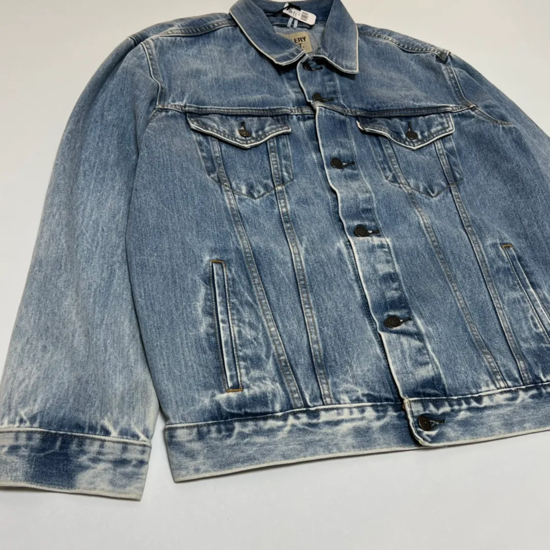 Gallery Dept. 22fw Vintage Andy Denim Jacket New embroidered logo washed distressed denim jacket blue S-XL